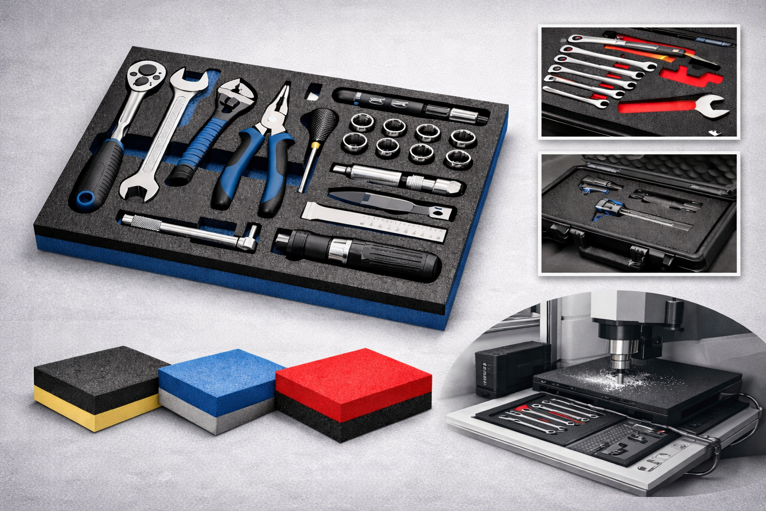 Werkzeugeinlage aus Schaumstoff